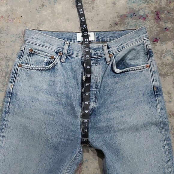 Agolde Riley Jeans in Light Wash Size 26 or 2 - Picture 15 of 16